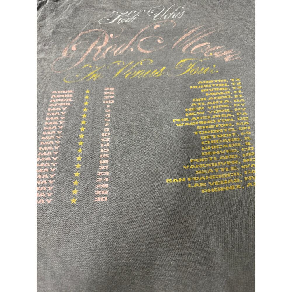 Kali Uchis Red Moon In Venus Tour Tee XL Faded Gray Concert Shirt - Picture 4 of 4
